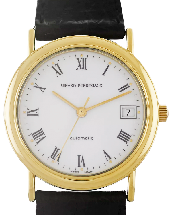 2000 Girard Perregaux Vintage 1945 34MM White Dial Leather Strap (47990)