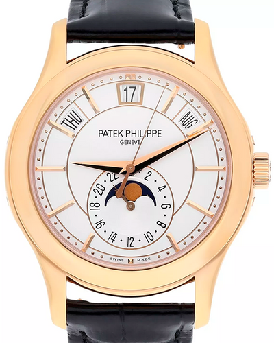 2014 Patek Philippe Annual Calendar 40MM White Dial Leather Strap (5205R-001)