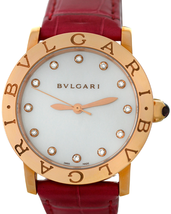 2023 Bvlgari Lady 33MM White Dial Leather Strap (BBLP33G)