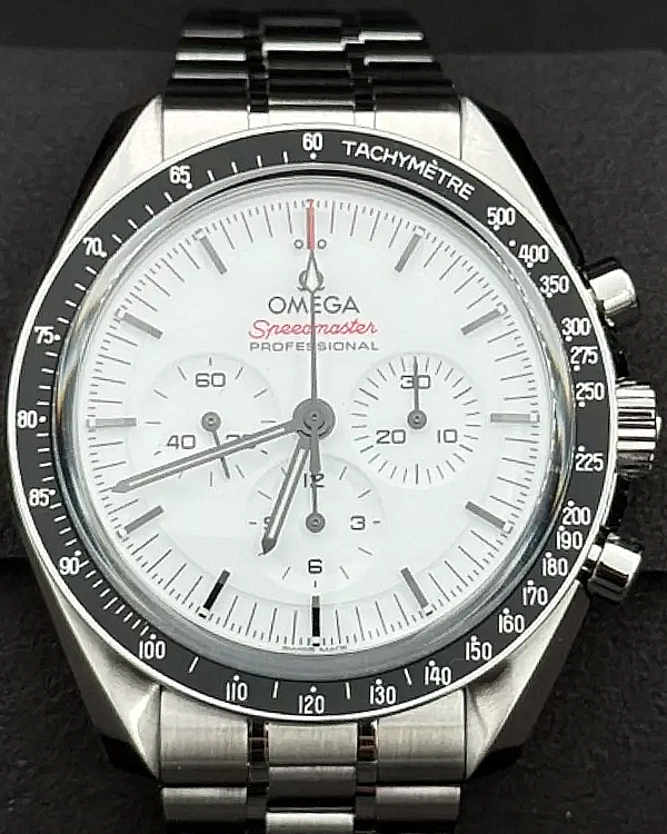 2024 Omega Speedmaster Professional Moonwatch 42MM White Dial Steel Bracelet (310.30.42.50.04.001)