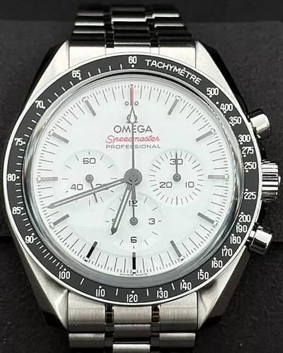 2024 Omega Speedmaster Professional Moonwatch 42MM White Dial Steel Bracelet (310.30.42.50.04.001)