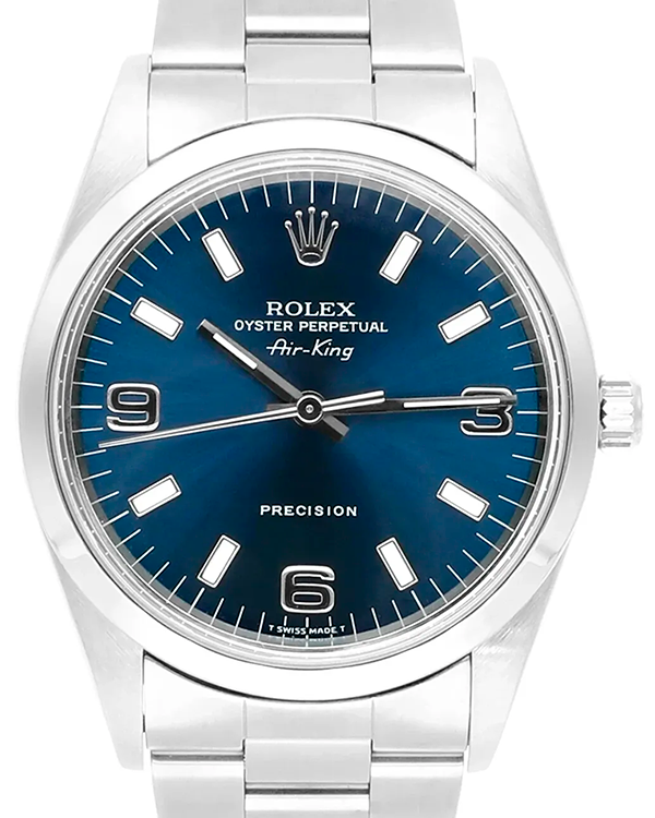 Rolex Air-King 34MM Blue Dial Steel Bracelet (14000)