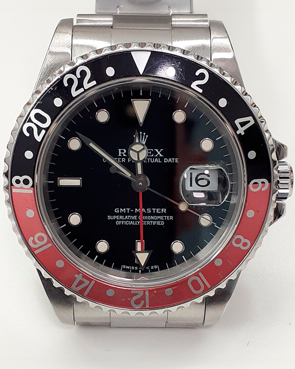 Rolex GMT-Master "Coke" Vintage 40MM Black Dial Steel Bracelet (16700)