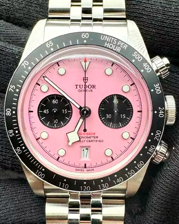 2024 Tudor Black Bay Chrono 41MM Pink Dial Steel Bracelet (79360N)