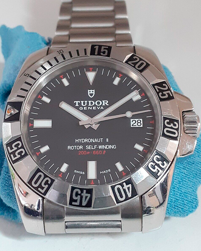 Tudor Hydronaut II 40MM Black Dial Steel Bracelet (20040)