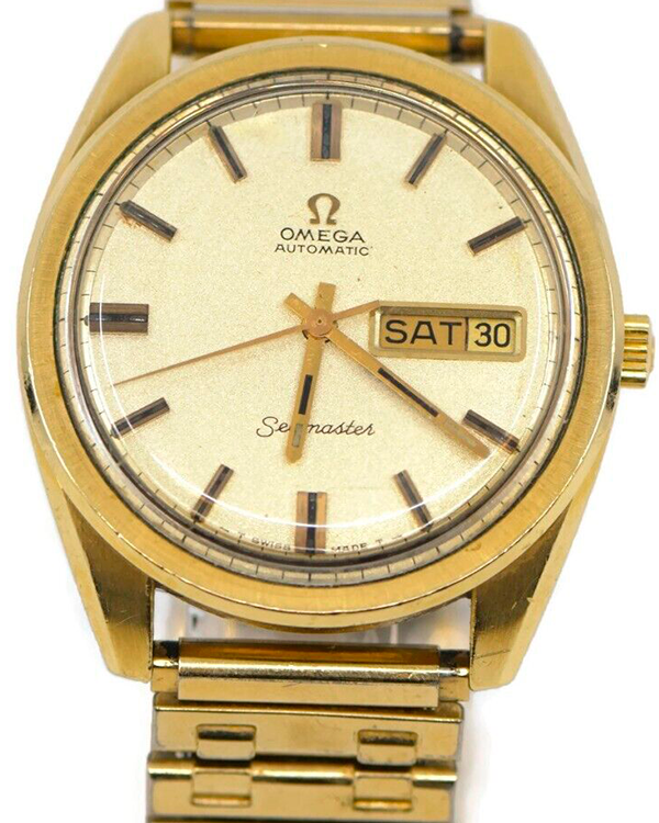 Omega Seamaster Day Date Vintage 36MM Champagne Dial Two-Tone Bracelet (168.032)