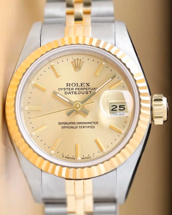 Rolex Lady-Datejust 26MM Champagne Dial Two-Tone Jubilee (69173)