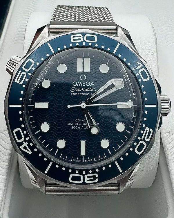 2024 Omega Seamaster Diver 300M "James Bond" 60th Anniversary 42MM Blue Dial Steel Bracelet (210.30.42.20.03.002)