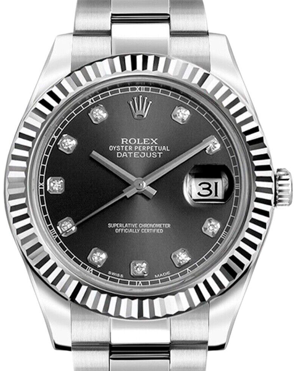 Rolex Datejust II 41MM Rhodium Dial Steel Bracelet (116334)