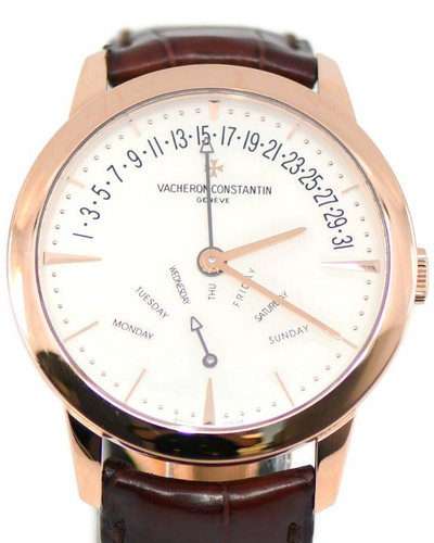 2009 Vacheron Constantin Patrimony Bi-Retrograde 42.5MM Silver Dial Leather Strap (86020)