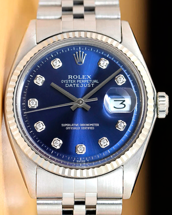 Rolex Datejust 36MM Aftermarket Blue Dial & Jubilee Bracelet (1601)