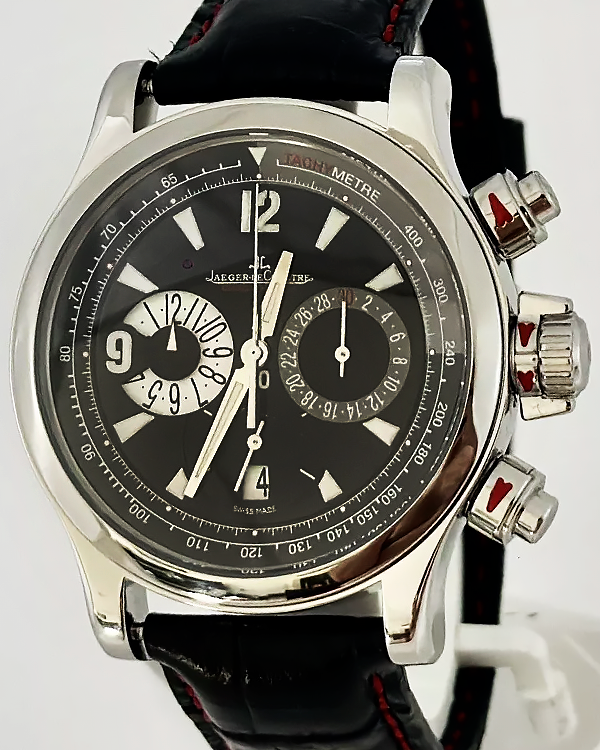 2006 Jaeger-LeCoultre Master Compressor Chronograph 41.5MM Black Dial Leather Strap (Q1758170)