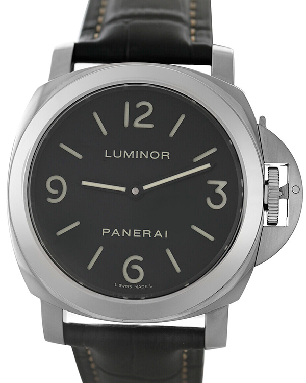 Panerai Luminor Marina 44MM Black Dial Leather Strap (PAM00112)