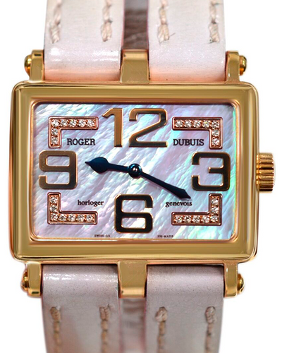 2003 Roger Dubuis Too Much 22X30MM Mother of Pearl Dial Leather Strap (T22.18.5)