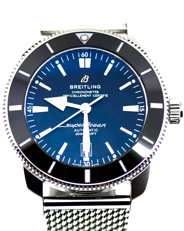 Breitling Superocean  Heritage II 46MM Black Dial Steel Bracelet (AB2020)