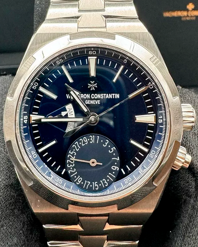 2021 Vacheron Constantin Overseas Dual Time 41MM Blue Dial Steel Bracelet (7900V/110A-B334)