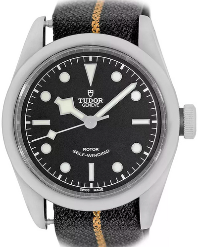 Tudor Black Bay 41MM Black Dial Textile Strap (79540)