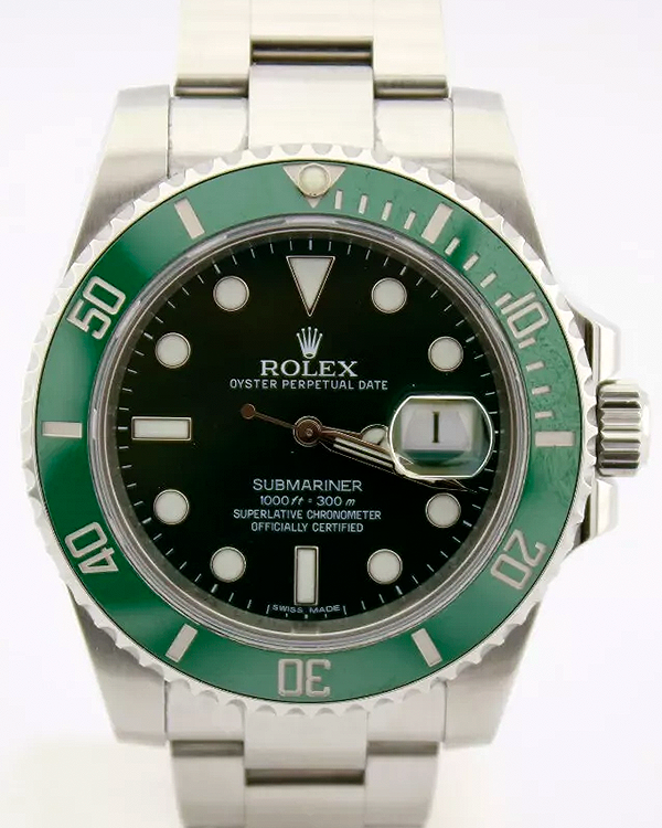 2014 Rolex Submariner Date "Hulk" 40MM Green Dial Oyster Bracelet (116610LV)