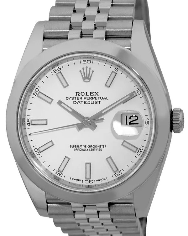 2018 Rolex Datejust 41MM White Dial Jubilee Bracelet (126300)