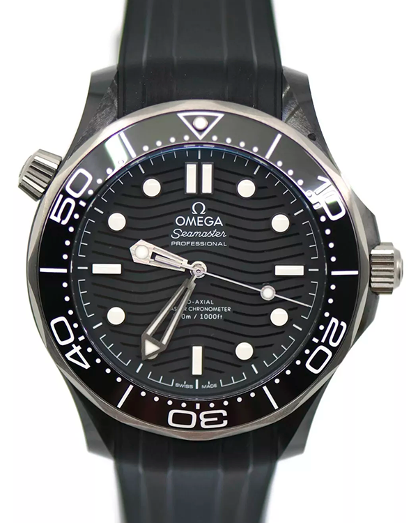 2023 Omega Seamaster Diver 300M 43.5MM Black Dial Rubber Strap (210.92.44.20.01.001)