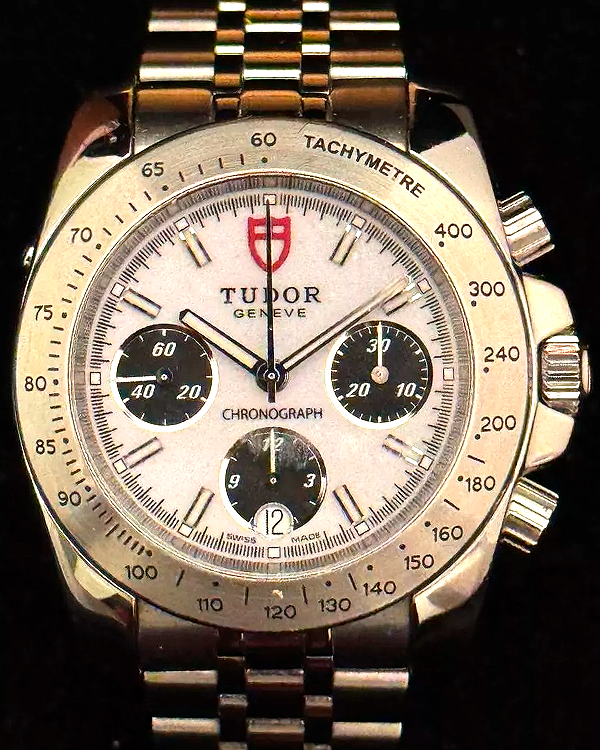 2010 Tudor Sport Chronograph 41MM White Dial Steel Bracelet (20300)