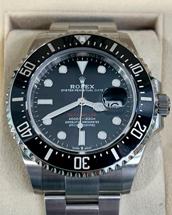 2022 Rolex Sea-Dweller 43MM Black Dial Steel Bracelet (126600)