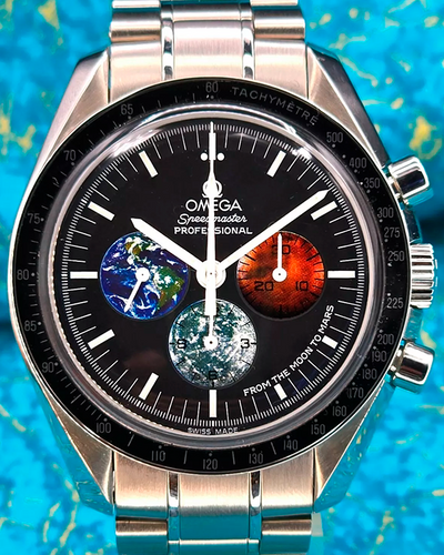 No Reserve - 2009 Omega Speedmaster Professional Moonwatch "From The Moon To Mars" 42MM Black Dial Steel Bracelet (3577.50.00)