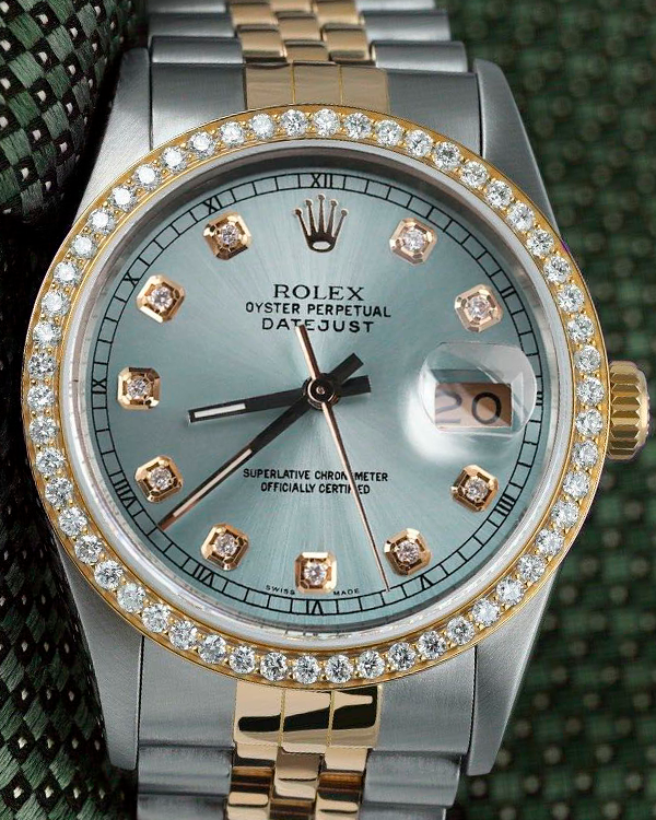 Rolex Datejust 36MM Ice Blue Dial Two-Tone Jubilee Bracelet (16013)