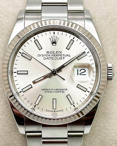 Rolex Datejust 36MM Silver Dial Oyster Bracelet (126234)