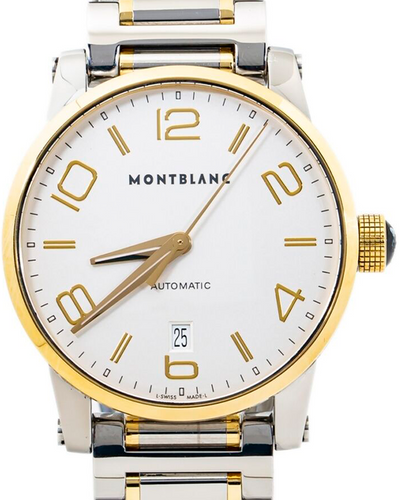 Montblanc Timewalker 39MM White Dial Two-Tone Bracelet (7210)