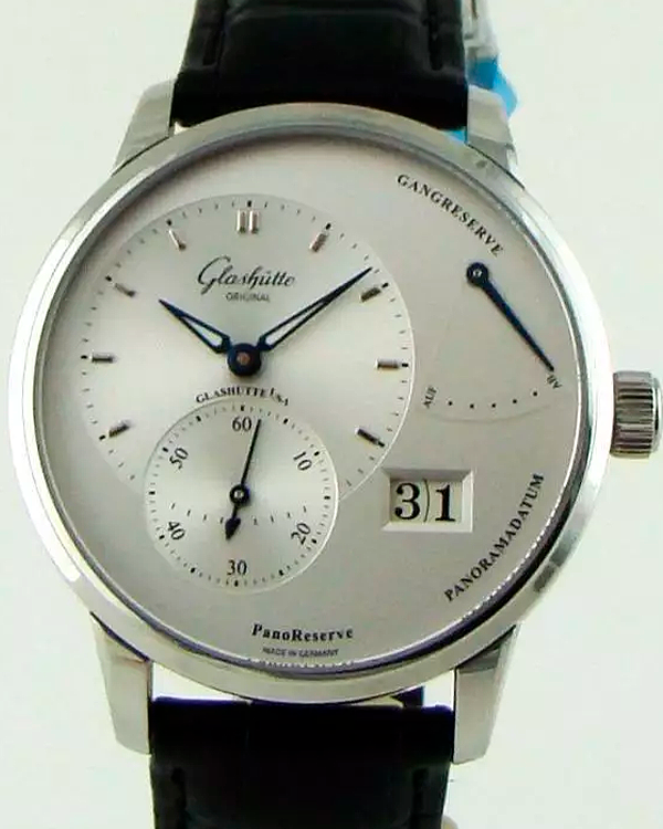 2024 Glashütte Original PanoReserve 40MM Silver Dial Leather Strap (1-65-01-22-12-61)