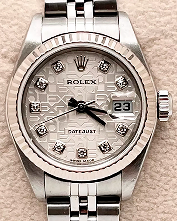 2004 (F Serial) Rolex Lady-Datejust 26MM Silver Dial Jubilee Bracelet (79174)