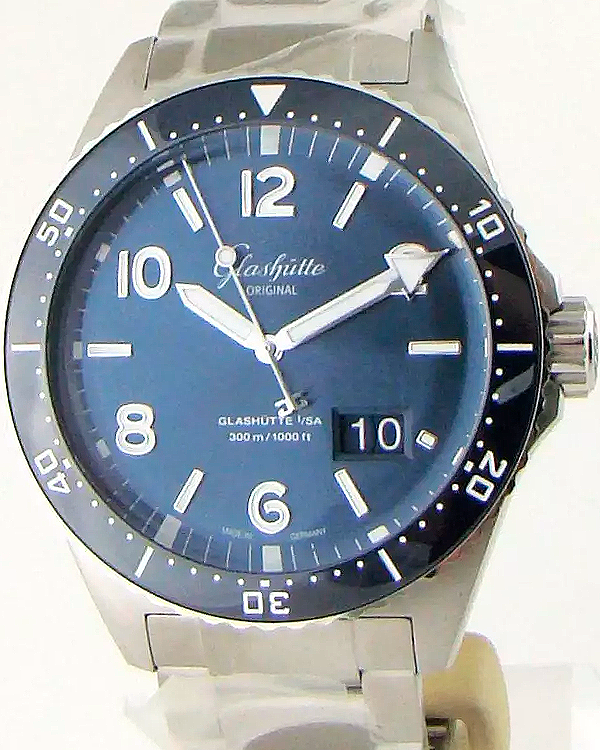 2024 Glashütte Original SeaQ Panorama Date 43.2MM Blue Dial Steel Bracelet (1-36-13-02-81-70)