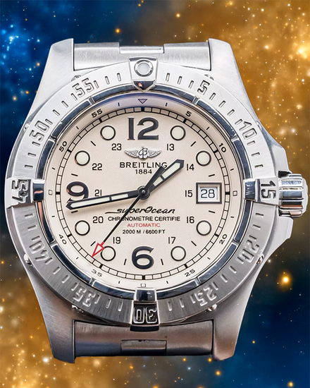 Breitling Superocean Steelfish 44MM Silver Dial Steel Bracelet (A17390)