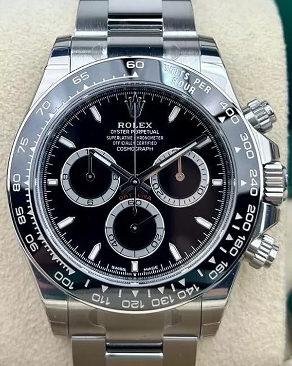 2024 Rolex Cosmograph Daytona 40MM Black Dial Oyster Bracelet (126500LN)