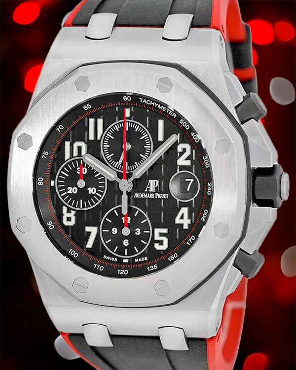 Audemars Piguet Royal Oak Offshore "Vampire" 42MM Black Dial Rubber Strap (26470ST.OO.A101CR.01)