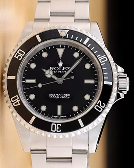 Rolex Submariner No-Date 40MM Black Dial Oyster Bracelet (14060M)