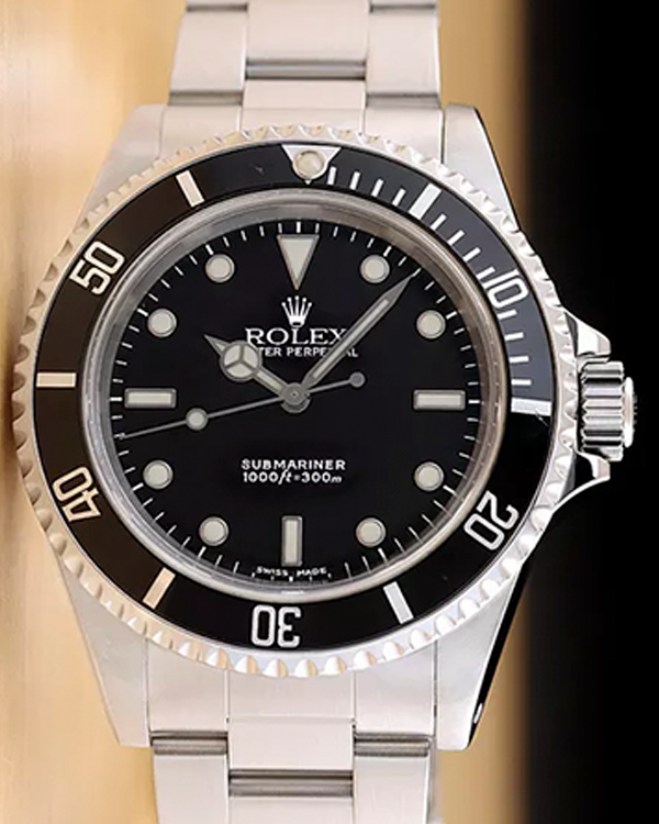 Rolex Submariner No-Date 40MM Black Dial Oyster Bracelet (14060M)