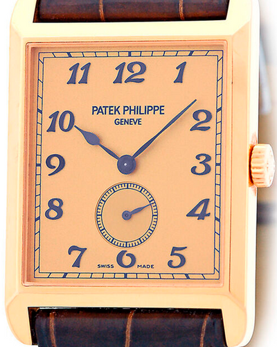 Patek Phillipe Gondolo 43X30MM Gold Dial Leather Strap (5109 R)