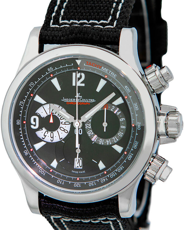 Jaeger-LeCoultre Master Compressor Chronograph 41MM Black Dial Textile Strap (146.8.25)