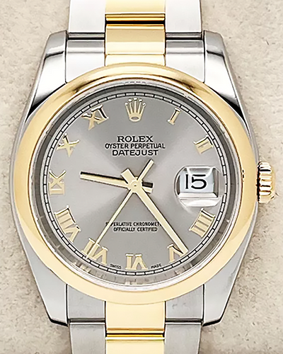 2006 (D Serial) Rolex Datejust 36MM Silver Dial Two-Tone Oyster Bracelet (116203)