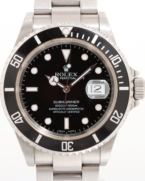 2005 Rolex Submariner 40MM Black Dial Steel Bracelet (16610)