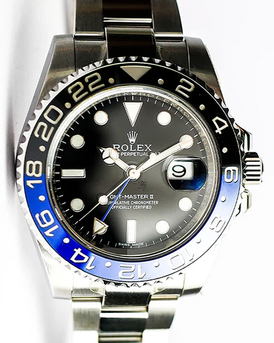 2015 Rolex GMT-Master II "Batman" 40MM Black Dial Oyster Bracelet (116710BLNR)