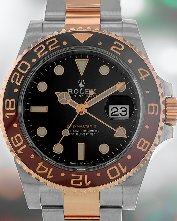 Rolex GMT-Master II "Rootbeer" 40MM Black Dial Two-Tone Bracelet (126711)