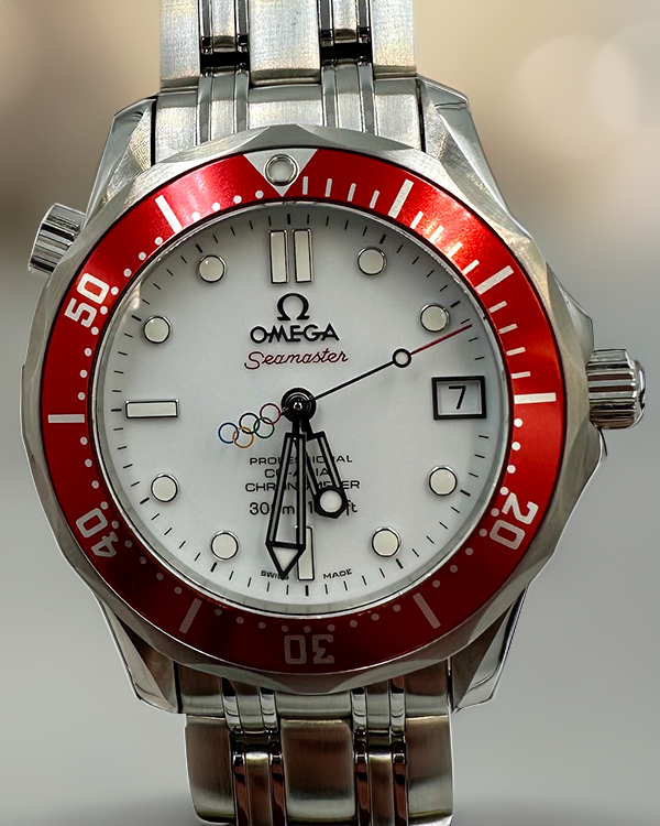 No Reserve - 2023 Omega Seamaster Diver 300M "Olympic Collection Vancouver" L.E. 36.25MM White Dial Steel Bracelet (212.30.36.20.04.001)