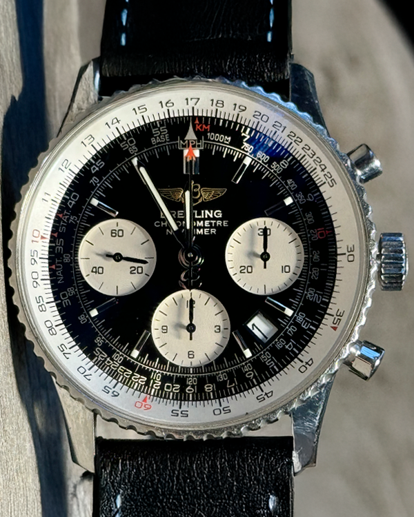 Breitling Navitimer 41.8MM Black Dial Leather Strap (A2332212/B635)