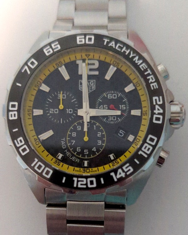 No Reserve - Tag Heuer Formula 1 43MM Quartz Black Dial Steel Bracelet (CAZ101AC.BA0842)