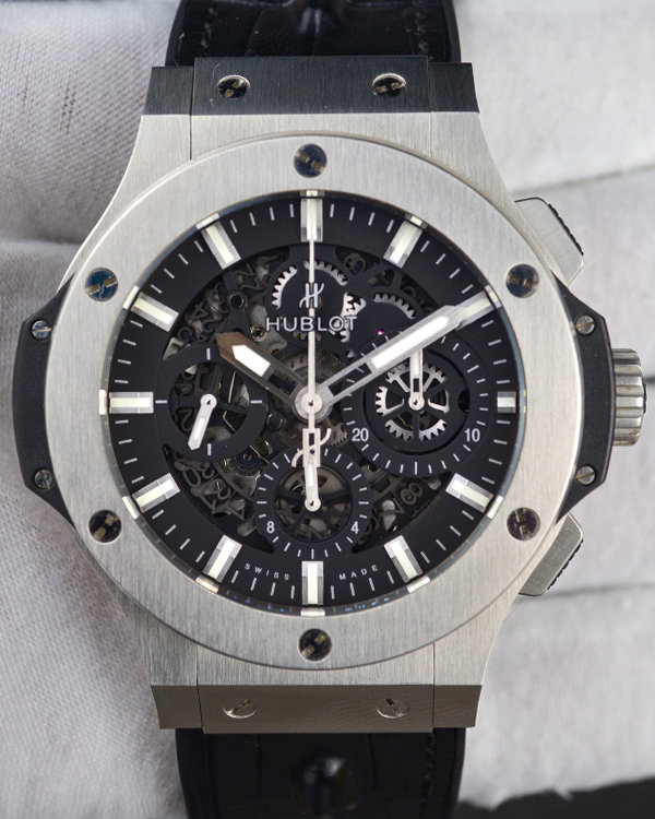 2016 Hublot Big Bang Aero Bang 44MM Skeleton Dial Aftermarket Rubber Strap (311.SX.1170.RX)