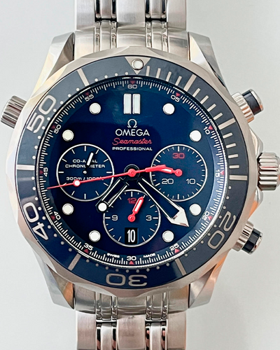 2021 Omega Seamaster Diver 300M 44MM Blue Dial Steel Bracelet (212.30.44.50.03.001)