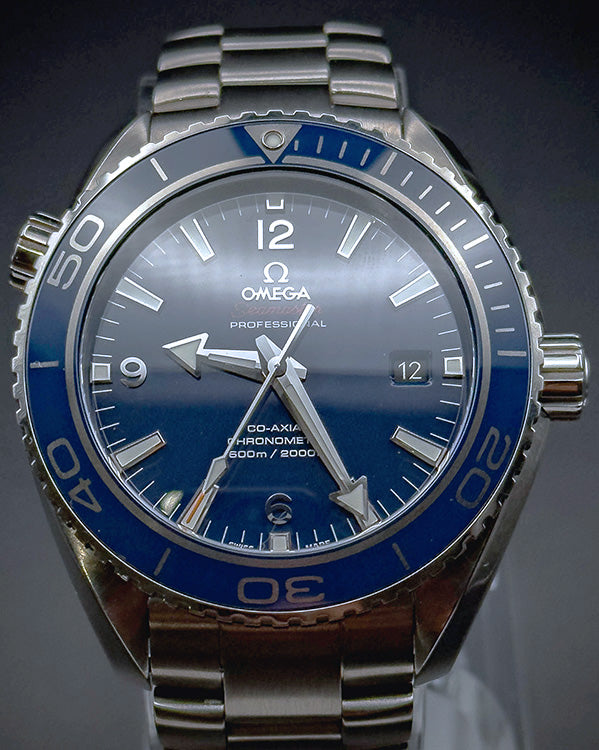 2023 Omega Seamaster Planet Ocean 600M 45.5MM Blue Dial Titanium Bracelet (232.90.46.21.03.001)